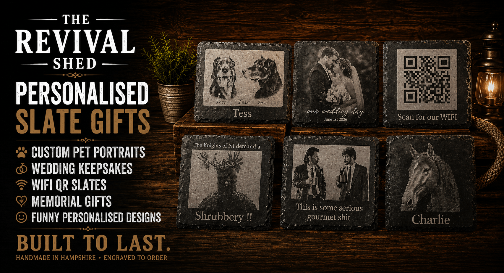 Hero Image for Personalised Slate Gifts 