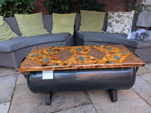 150L Receiver tank coffee table