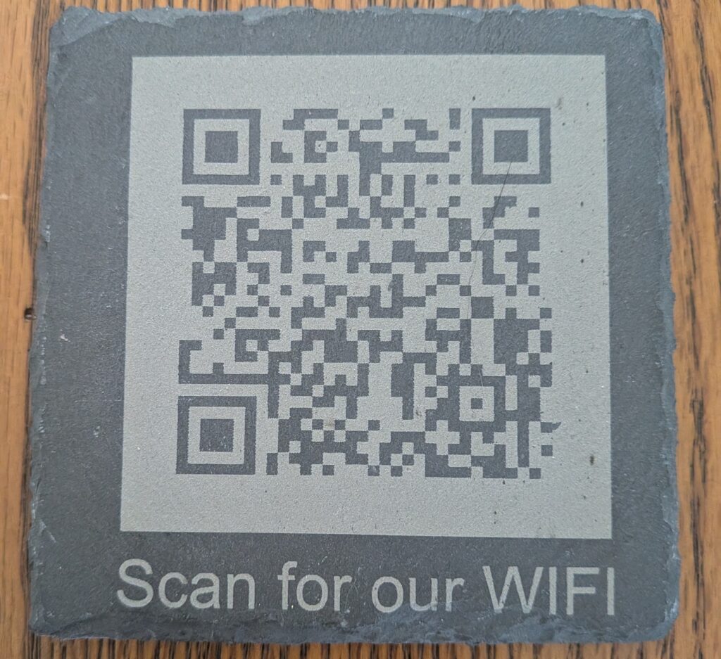 QR Code generated for your WIFI 