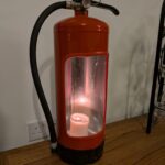 Upcycled Fire extinguisher candle holder #1