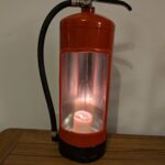 Upcycled Fire extinguisher candle holder #1