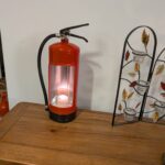 Upcycled Fire extinguisher candle holder #1
