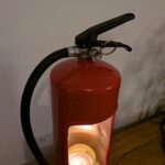 Upcycled Fire extinguisher candle holder #1