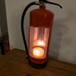 Upcycled Fire extinguisher candle holder #1