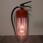 Upcycled Fire extinguisher candle holder #1